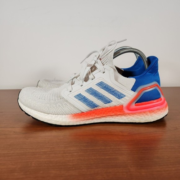 adidas | Shoes | Adidas Ultraboost 2 Men Sz 15 Whiteblue Running Shoes Lace  Up Low Top Eg0708 | Poshmark